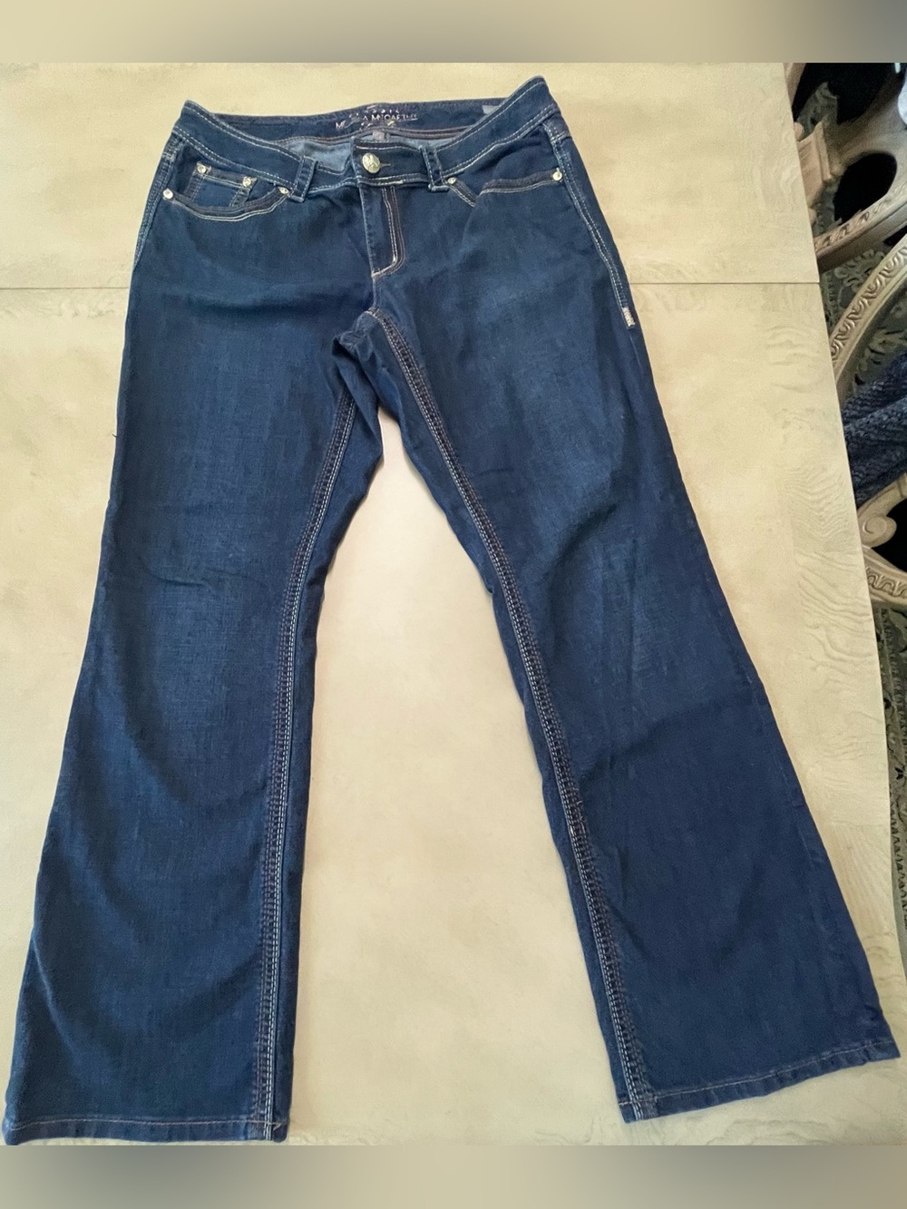 Melissa McCarthy Dark Indigo Bootcut Jeans Size 14W